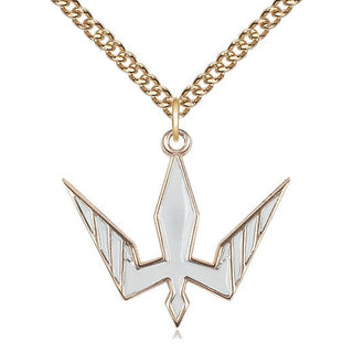 14kt Gold Holy Spirit Medal