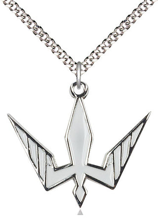 Pewter Holy Spirit Medal Catholic Jewelry