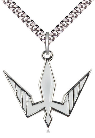 Sterling Silver Holy Spirit Medal Catholic Jewelry