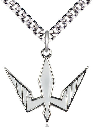 Sterling Silver Holy Spirit Medal Catholic Jewelry