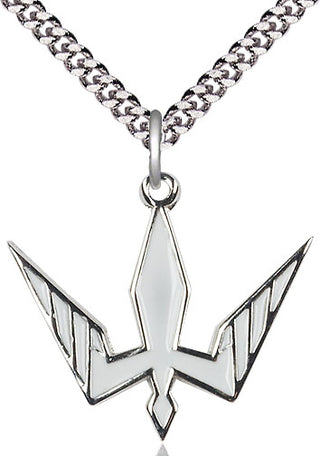 Sterling Silver Holy Spirit Medal Catholic Jewelry