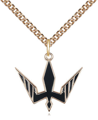 14kt Gold Holy Spirit Medal