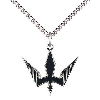 Pewter Holy Spirit Medal Religious Jewelry