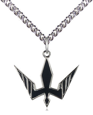 Sterling Silver Holy Spirit Medal Religious Jewelry