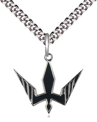 Sterling Silver Holy Spirit Medal Religious Jewelry