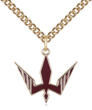 14kt Gold Filled Holy Spirit Medal Religious Jewelry