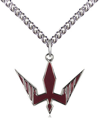 Sterling Silver Holy Spirit Medal Religious Jewelry
