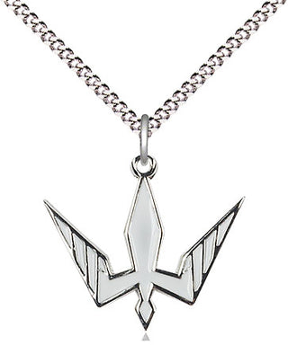 Pewter Holy Spirit Medal Religious Jewelry