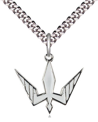 Pewter Holy Spirit Medal Religious Jewelry