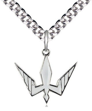 Pewter Holy Spirit Medal Religious Jewelry