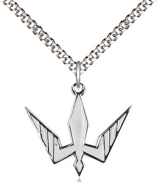 Pewter Holy Spirit Medal Religious Jewelry