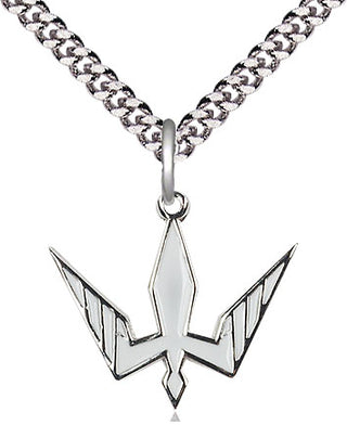 Pewter Holy Spirit Medal Religious Jewelry