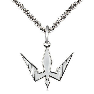 Sterling Silver Holy Spirit Medal Religious Jewelry