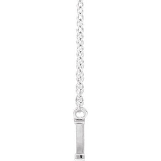 14K White God is Greater than the Highs & Lows 16" Necklace