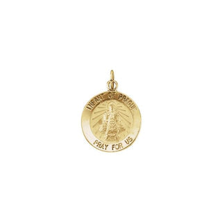 14K Yellow 22 mm Round Infant of Prague Medal