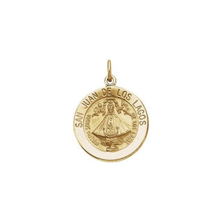 14K Yellow San Juan de Los Lagos Medal