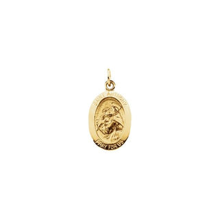 14K Yellow 15x11 mm Saint Anthony of Padua Medal