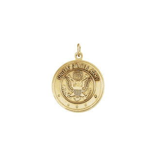 14K Yellow Reversible St. Christopher/U.S. Army Medal
