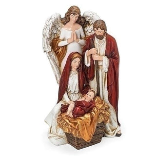7.5-Inch Holy Family & Praying Angel Figure Josephs Studio