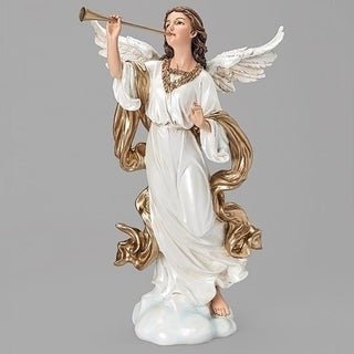 24-Inch Angel Ivory Gown Raised Horn- Joseph's Studio Figure