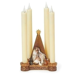6-Inch Advent Holy Family Candle Holder - Joseph's Studio