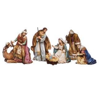 8.5-Inch 6-Piece St Nativity With King On Camel