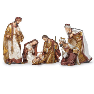 18-Inch 6-Piece Set Nativity Mixed Metalics - Joseph's Studio