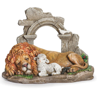 7.25-Inch Lion & Lamb Sleeping Figure
