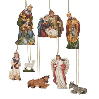 6-Inch 8-Piece Set Ornament Nativity Joseph's Studio