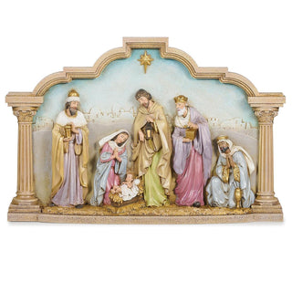 7.5-Inch Nativity In Surround With Pillars
