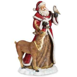 15-Inch Santa With Animal Joseph's Studio Figure