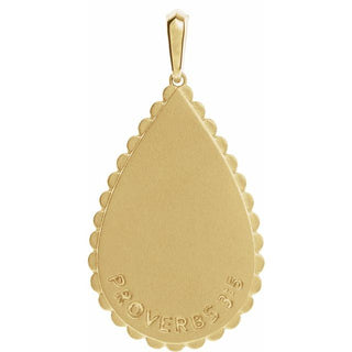 14K Yellow Trust in The Lord Pendant 