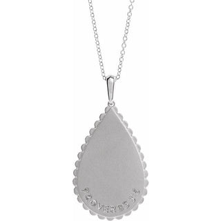 Sterling Silver Trust in The Lord 16-18" Necklace