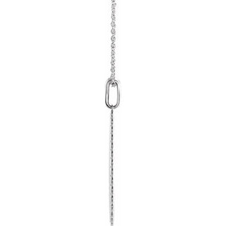 Sterling Silver Trust in The Lord 16-18" Necklace