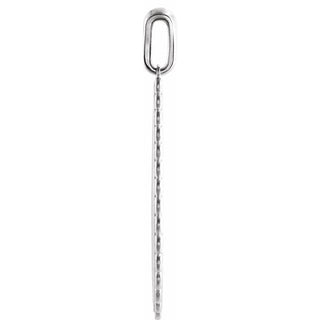 14K White Trust in The Lord Pendant 