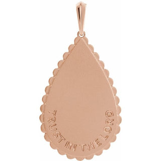 14K Rose Trust in The Lord Pendant 