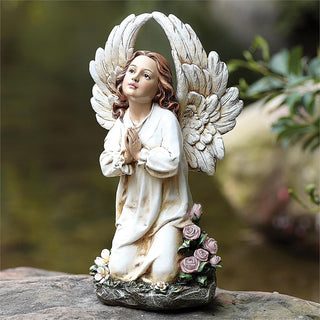 15.75-Inch Kneeling Angel Garden Statue