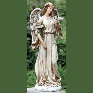 24.5" Angel With Dove Garden