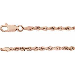 7 Inch Diamond Cut Rope Bracelet With Lobster Clasp 14K Yellow Gold Ch513 242153 P