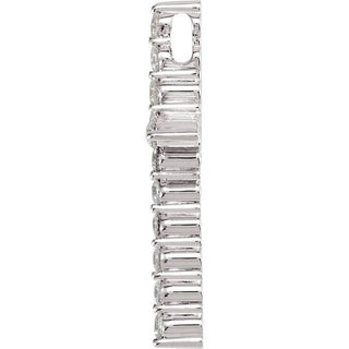 Platinum 1/3 CTW Lab-Grown Diamond Cross Pendant