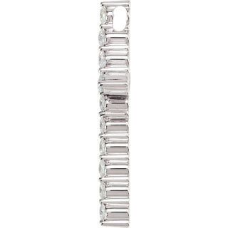 Platinum 5/8 CTW Natural Diamond Cross Pendant