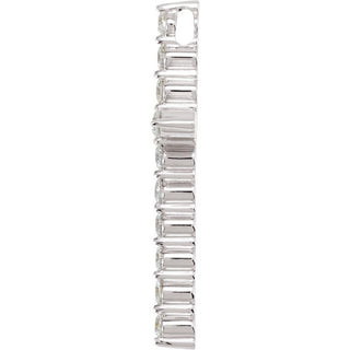 Platinum 1  CTW Natural Diamond Cross Pendant