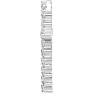 Platinum 1 1/4 CTW Lab-Grown Diamond Cross Pendant