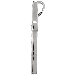 Platinum 3/4 CTW Natural Diamond Cross Pendant