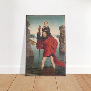 St. Christopher and the Christ Child Canvas Print - view 7