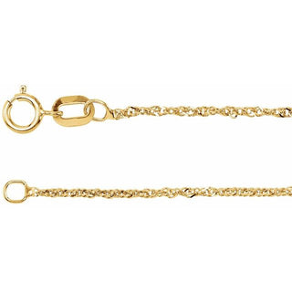7 Inch Singapore Bracelet 14K Yellow Gold