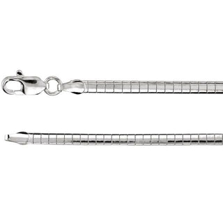 16 Inch Omega Chain With Lobster Clasp Sterling Silver Ch274 139480 P