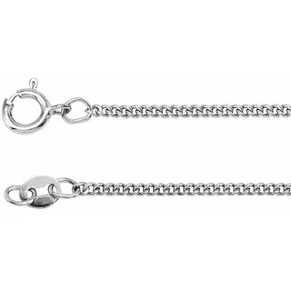 1.6mm Sterling Silver Curb Chain 24 inch