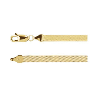 7 Inch Flexible Herringbone Bracelet 14K Yellow Gold
