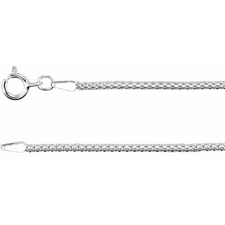 7 Inch Popcorn Chain Bracelet Sterling Silver